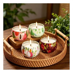 Petits pots de bougies Coffret cadeau Mélange de soja aromatique Faveur de mariage Présentation boutique Sélection Édition Premium Élégant - Product Image 2