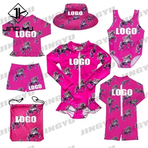 Traje de Baño para Niñas, Estilo Bikini, Estampado Animal, Corte Alto, para Adolescentes, 2023 - Product Image 1