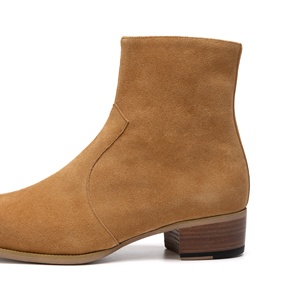 Nouveauté Bottines <span class=keywords><strong>Chelsea</strong></span> de luxe pour hommes en cuir <span class=keywords><strong>nubuck</strong></span> fait main, hauteur de la cheville, fermeture éclair, design tendance automne hiver été - Product Image 4