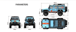 MJX H8H <span class=keywords><strong>V2</strong></span> 1/8 4WD RC Crawler RTR 80A FOC Brushless Sensored 2 Vitesses avec Blocage Différentiel Avant et Arrière Professionnel - Product Image 5