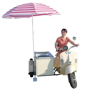 Factory Direct Sale Shop Market Scenic Area Park Party Vending Use Outdoor Mobile Ice Cream Truck Cart Kiosk Vans