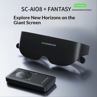 Lunettes intelligentes VR Mosslife : Expérience de visionnage de films panoramiques immersifs style IMAX, connectées au smartphone, avec IA, modèle exclusif
