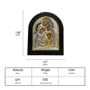 Fábrica HT, venta al por mayor, icono religioso ortodoxo, icono de toda la <span class=keywords><strong>familia</strong></span> <span class=keywords><strong>sagrada</strong></span>, puede cambiar la imagen de la Virgen María - Product Image 2
