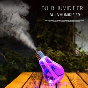 Colorful Light Bulb Air Humidifier <b>Essential</b> <b>Oil</b> <b>Diffuser</b> Atomizer Freshener Mist Sprayer Car Home Silent Humidifier - Product Image 4