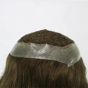 stock fish net wig integrated,pull through topper hair pieces