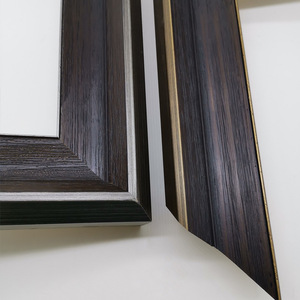 Wood <b>Frame</b> 97052 Rectangular Gold Silver Textured Wall <b>Mount</b> Indoor Decor - Product Image 1
