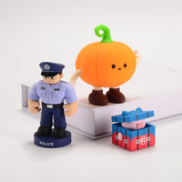 Figurines 3D en PVC personnalisées en gros, boîte mystère, décorations de bureau mignonnes de style dessin animé avec porte-crayons et tiroirs de rangement