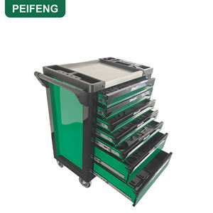 Ensemble d'outils avec armoire verte à 7 tiroirs, coffret à outils mobile personnalisable, 700 pièces, ensemble d'outils en acier au chrome-vanadium - Product Image 5