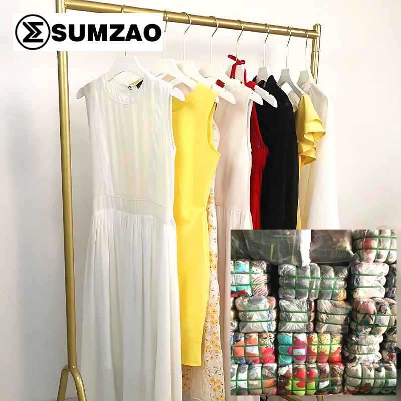 Sumzao Großhandel asiatische gebrauchte Kleidung Bulk Bekleidung Lager Bündel T-Shirt Kleid gebrauchte Ukay Ukay Ballen