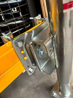 Nouveau chariot manuel à jambe articulée en acier pour épandeur de fumier, capacité de levage 1200 lb