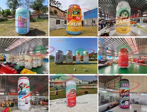 <span class=keywords><strong>Dunkin</strong></span>' <span class=keywords><strong>Donuts</strong></span> 5m de altura taza de café inflable publicidad botella de bebida gigante réplicas para promociones - Product Image 3