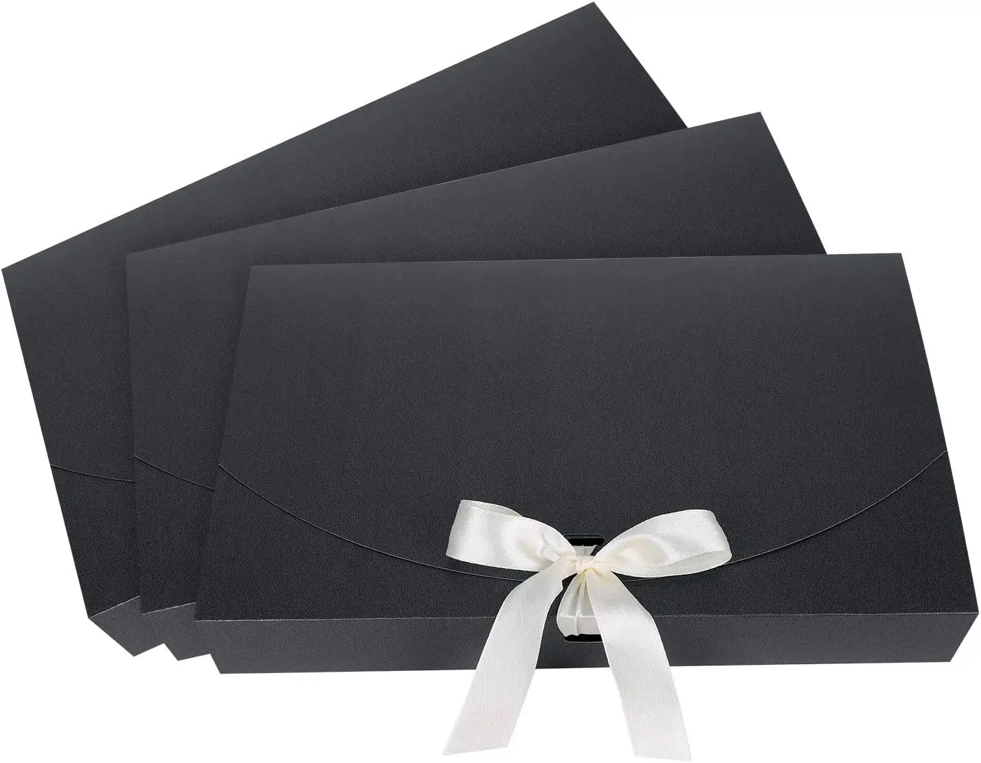 사용자 정의 접이식 크래프트 종이 Bowknot 크래프트 종이 속옷 종이 블랙 박스 선물 선물 선물 포장 상자 리본