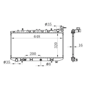 68085784AA AC Cooler Auto Spare Parts High Performance Radiator 17111436060 OEM 1436060 For BMW 21460-58Y00