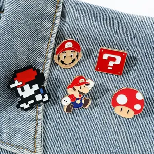 Ho Pin gambar logam TK persik karakter permainan Super Mario Kreatif kartun