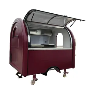 Newest Fashionable Outdoor Street Food Truck Coffee And Ice Cream Cart Popular Food Trailer