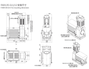 Промышленный тяговый привод для лифтов, серия FAXI135, безредукторный тяговый привод для лифтов - Product Image 6