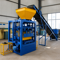 Machine à fabriquer des blocs QT4-24 semi-automatique pour la fabrication de briques creuses en béton et en ciment
