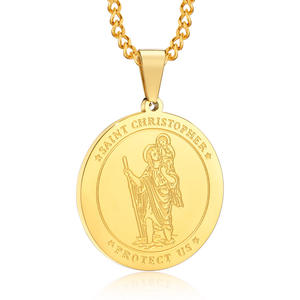 Collar Amuleto de Protección de Arcángeles con Oraciones Cristianas, Joyería Religiosa de Acero Inoxidable para Regalo - Product Image 4