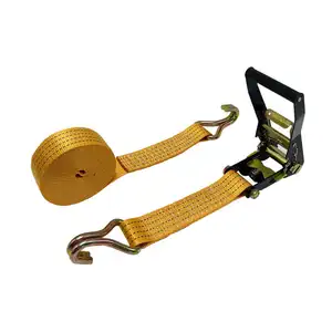 50mm 5T Ratchet Tie Down Strap Lashing Strap Belt With J Hook