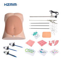 Boîte d'entraînement laparoscopique pour l'abdomen humain - Module de suture - Simulateur en silicone pour étudiants en médecine