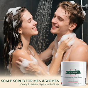 Exfoliante Capilar Clarificante que Elimina la Acumulación, Exfoliante Capilar Orgánico <span class=keywords><strong>de</strong></span> <span class=keywords><strong>Sal</strong></span> Marina con Aceite <span class=keywords><strong>de</strong></span> Coco, Glicerina y Vitamina E - Product Image 5