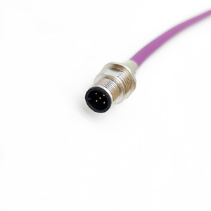 Connecteur circulaire M12 étanche IP67, prise 3, 4, 5, 8 broches, câble pour capteur, PLC, robot, montage sur panneau pour l'automatisation industrielle - Product Image 2