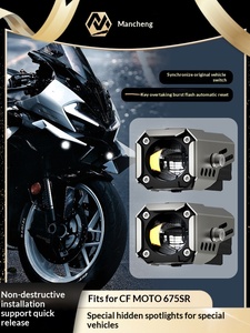 Projecteur LED dissimulé Adaptive Spring Wind 675SR à faisceau haut/bas, <span class=keywords><strong>clignotant</strong></span>, avec fonction de coupure de l'éclairage routier et bande lumineuse diurne - Product Image 1