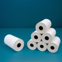 Kertas Kasir Tahan Panas Tiga Lapis OEM Pabrik 80x80mm Lapisan Tunggal Tahan Air Tahan Minyak Tahan Gesekan