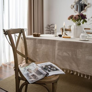 Phong Cách Châu Âu Đơn Giản Cotton Linen Khăn Trải Bàn Hot Bán Nhà Khách Sạn Bàn Cà Phê Vải Bìa Cho Giáng Sinh - Product Image 5