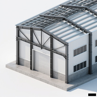Petites maisons de conteneurs à structure en acier Carport Garage Atelier Hangar Entrepôt-Durable et économe en espace