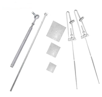 Accessoires électriques polyvalents Tige de séjour galvanisée à chaud et type d'arc avec panier en acier pour les besoins de ligne électrique