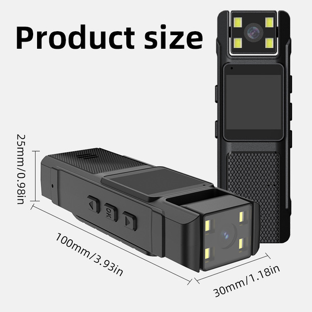 1080wifi HD Video Recording Camera 1.33" Screen 120 Wide Angle F1.6 Aperture Night Vision for Outdoor Riding Sports Shooting