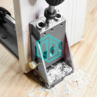 Bricolage 9.5mm foret guide perforateur travail du bois trou incliné gabarit de goujon travail du bois gabarit meubles menuiserie outils OEM