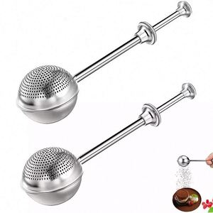 Professional 304 Stainless Steel <b>Baking</b> Tool Long Handle Wholesale Salt Sugar Spice Powder Pepper Shaker Dough - Product Image 1