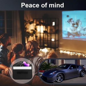 Sang Trọng Giản Dị Faraday Túi Key Fob Bảo Vệ Tín Hiệu Chặn Faraday Lồng Với Dây Kéo Đóng Cửa Rfid Chủ Cho Điện Thoại Di Động - Product Image 4