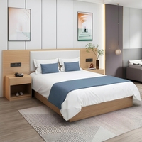 Ensembles de meubles de chambre d'hôtel européens OEM en mélamine, personnalisables, modernes, écologiques, durables, résistants à l'eau, pour hôtels de service