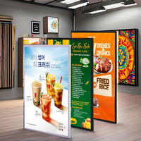 Équipement publicitaire professionnel, boîte à lumière LED, tailles personnalisées, cadre rétroéclairé ultra fin pour affiche de film, menu de restaurant, affichage