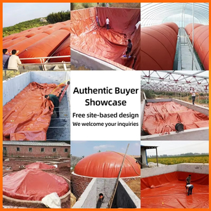 Vente directe d'usine PVC boue rouge <span class=keywords><strong>Anti</strong></span> corrosif PVC sac de stockage de biogaz réservoir de biogaz et digesteur de biogaz en PVC - Product Image 3