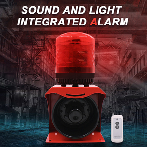 Còi Báo Động Nhấp Nháy Âm Thanh Và Trực Quan Chống Nước Công Nghiệp 220V 24V 12V Còi Báo Động Lập Trình Có Đèn Báo Động - Product Image 2