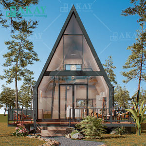 <span class=keywords><strong>Airbnb</strong></span> Modular Triangular Casas Prefabricadas Triángulo Techo Modular Prefab Acero Marco Casas Villa Maison Conteneur Tiny House - Product Image 2