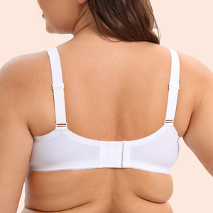 Soutien-gorge en <span class=keywords><strong>maille</strong></span> à carreaux ultra-mince 34-48CDEF Sous-vêtements pour filles Grande poitrine Petit - Product Image 4