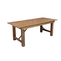 Nouvelle table ronde pliante en bois pour banquets, mariages, événements, location, table d'extérieur