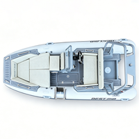 Bateau pneumatique semi-rigide (RIB) personnalisé à coque en aluminium, certifié CE, idéal pour l'observation des oiseaux et les excursions dans les réserves naturelles