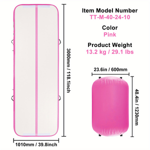 Vente chaude personnaliser taille et couleur gonflable Air Tumbling Mat prix usine dégringolade piste gymnastique <span class=keywords><strong>Airtrack</strong></span> 6m à vendre - Product Image 2