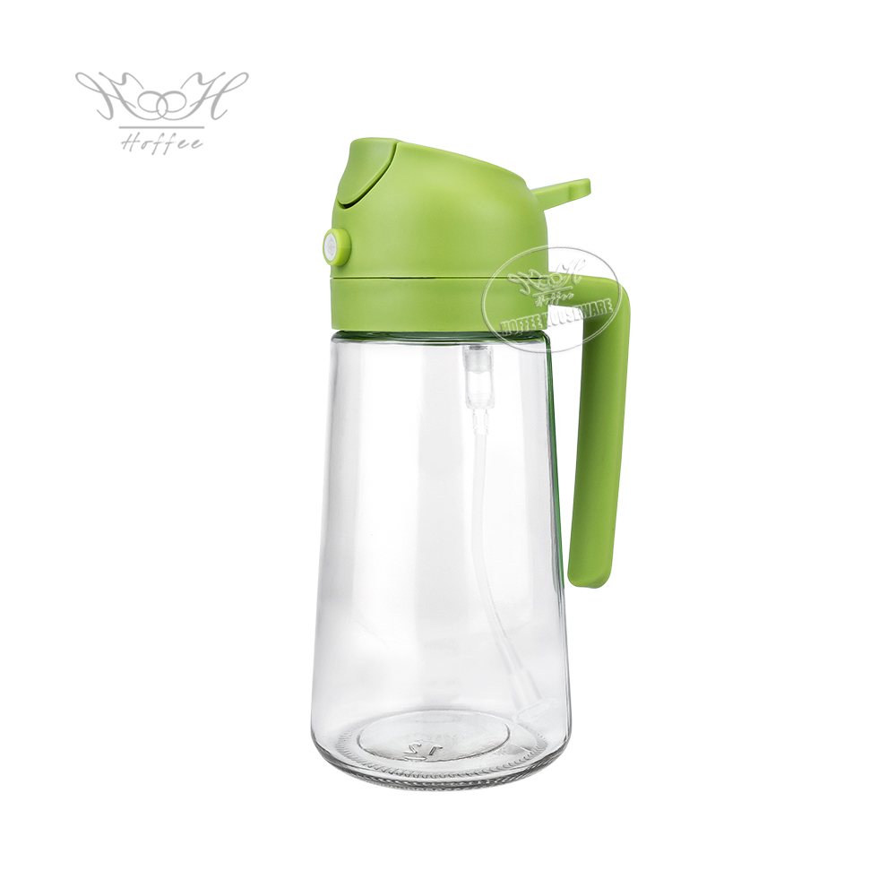 Bottiglia Trasparente + Tappo Verde