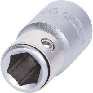 KS TOOLS - 911.4327 1/4'' Bit <b>adaptor</b> <b>socket</b> with clamping ring - EAN 4042146053652 HEAVY VEHICLES - Product Image 1
