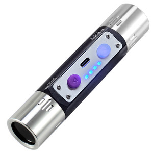 Uv Flashlight 365 395nm 254nm Purple Light Dual Switch Rechargeable For Fluorescent Detection Pet Cracked Screen Inspection - Product Image 5