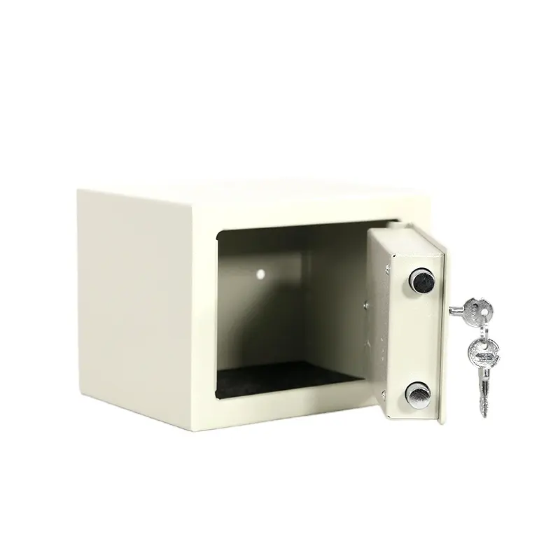 Small Steel Home Money Safety Box Wholesale Safe With 3 Keys