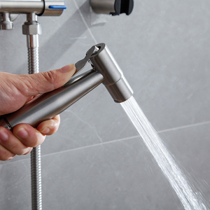 Wholesale Bathroom Modern Brushed 304 Stainless Steel Hand Held Muslim Shower Shattaf Bidet Sprayer Toilet Spray