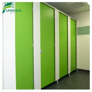 China Ready made toilet cubicle compact hpl phenolic board toilet partition material system